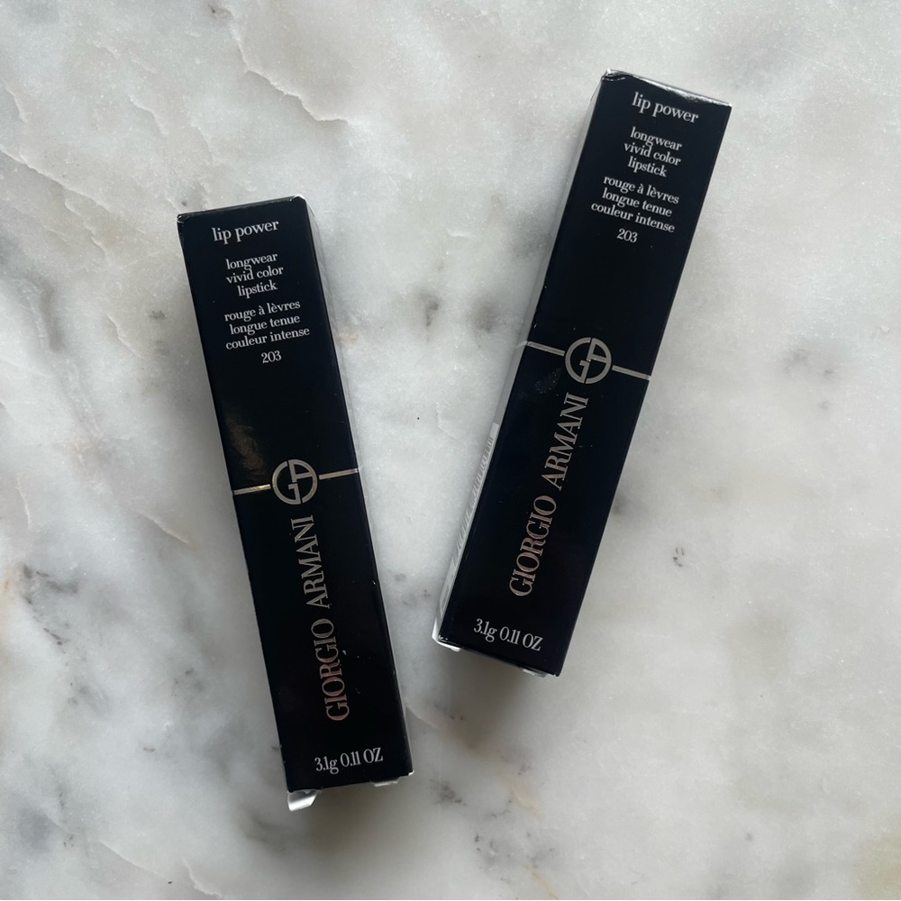 NIB Armani Lip Power Bundle in Mystery ($96 value)